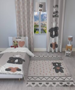 روتختی کودک دخترانه و پسرانه طرح خرس مدل I Love you Beary Much