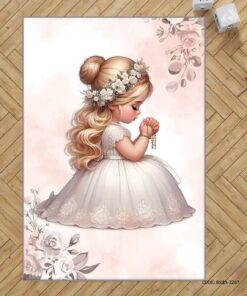 فرش اتاق کودک دخترانه طرح عروس مدل Bride