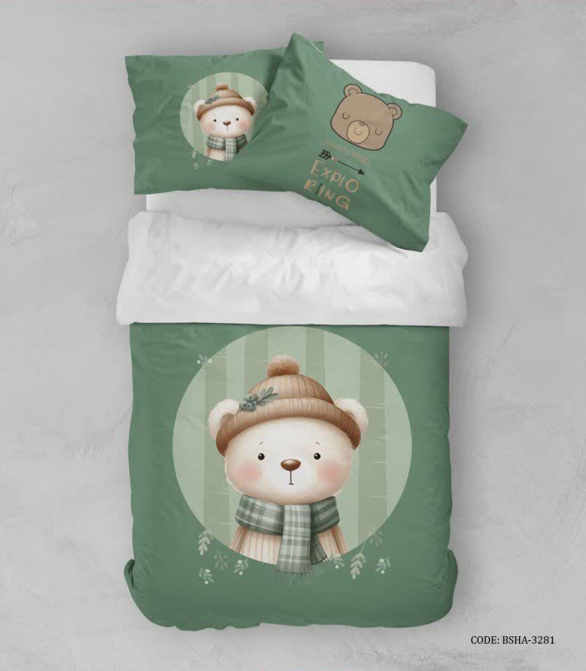 روتختی کودک پسرانه طرح خرس مدل Exploring