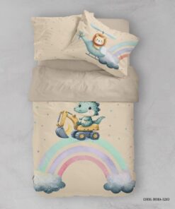 روتختی  پسرانه طرح شیر و دایناسور مدل Raimbow