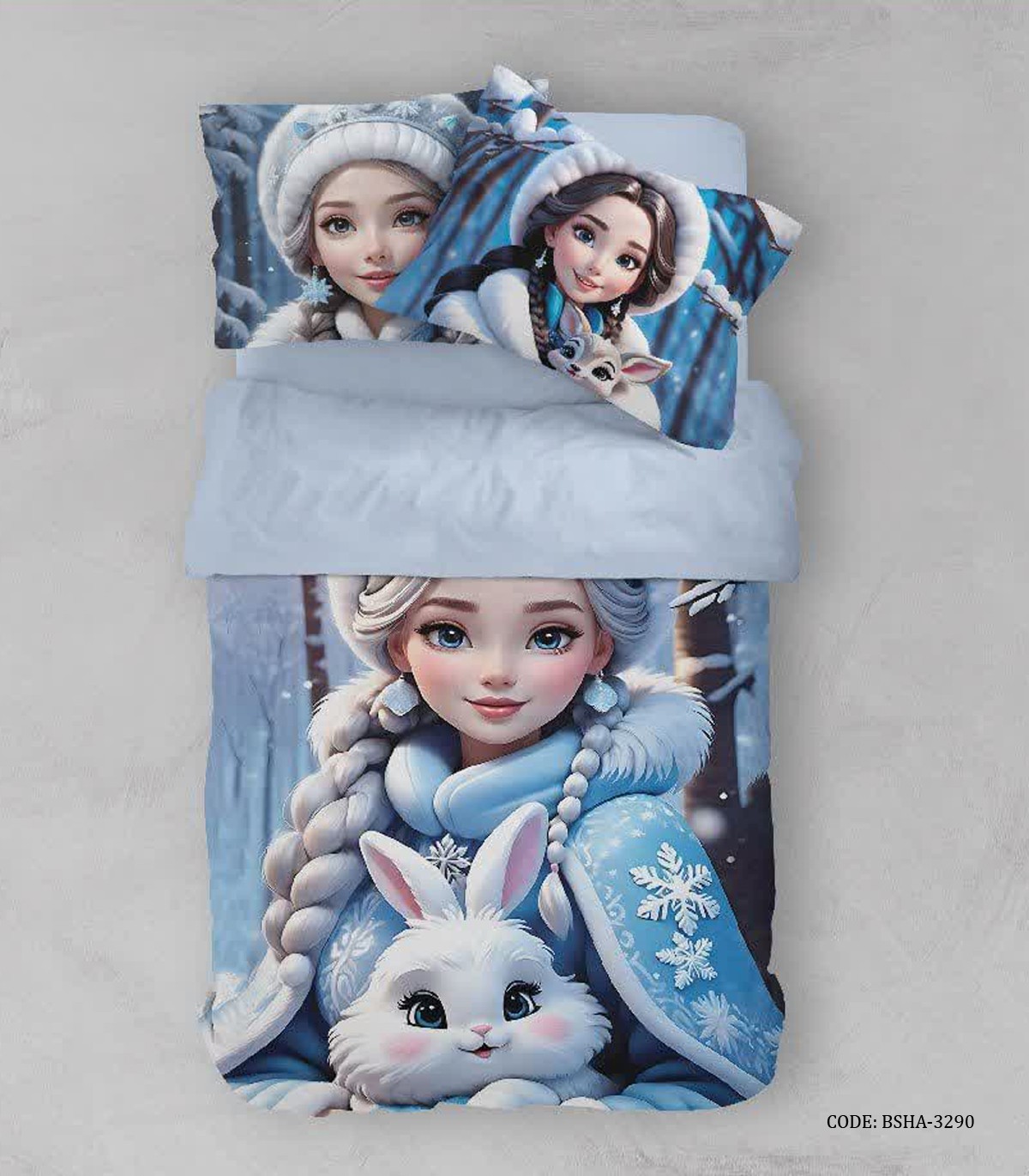 روتختی دخترانه طرح السا و آنا مدل FROZEN