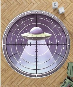 فرش اتاق پسرانه طرح بشقاب پرنده مدل  Spaceship