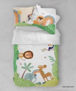 روتختی پسرانه طرح شیر و زرافه مدل Playful lion