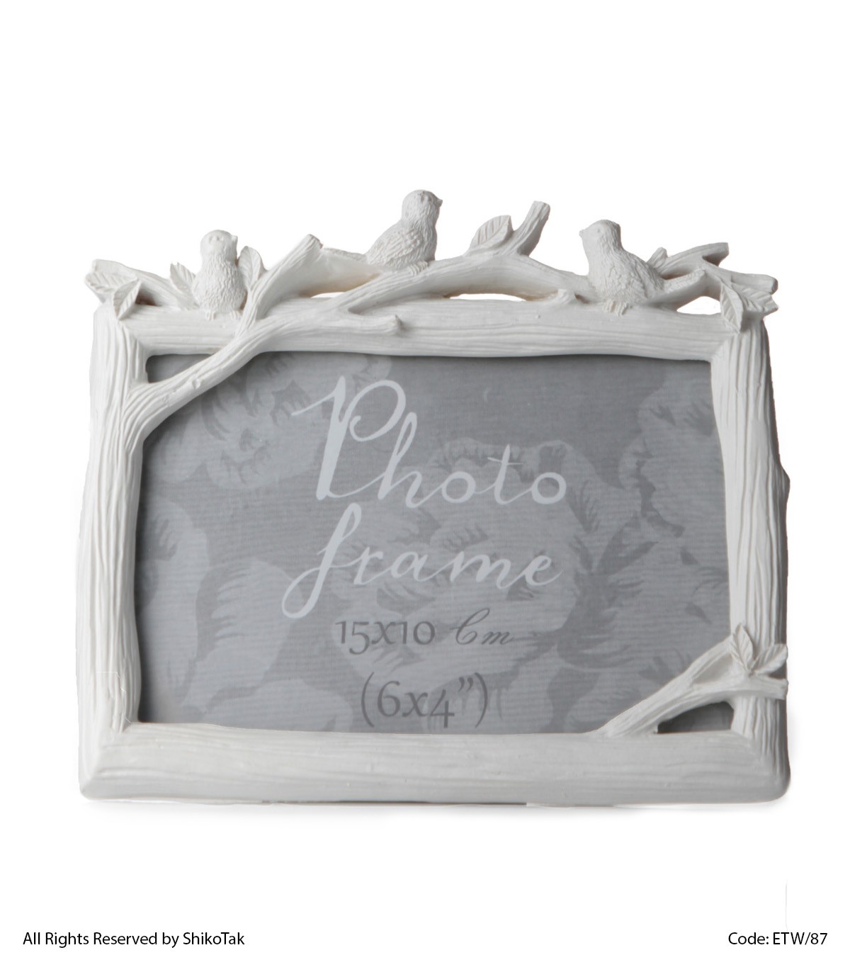 قاب عکس رومیزی افقی طرح کبوتر سفید