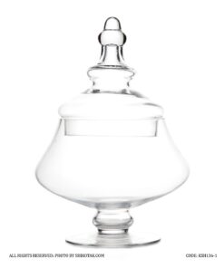 شکلات خوری شیشه ای پایه دار سری 136-1