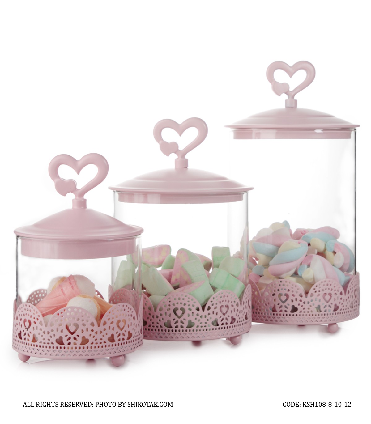 کندی باکس صورتی مدل در قلبی