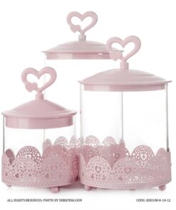 کندی باکس صورتی مدل در قلبی