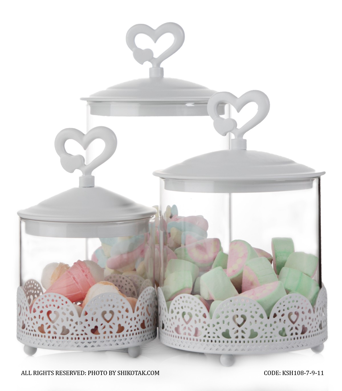 کندی باکس سفید مدل در قلبی