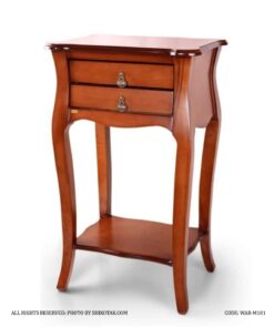 میز تلفن چوبی دو کشو مدل 101