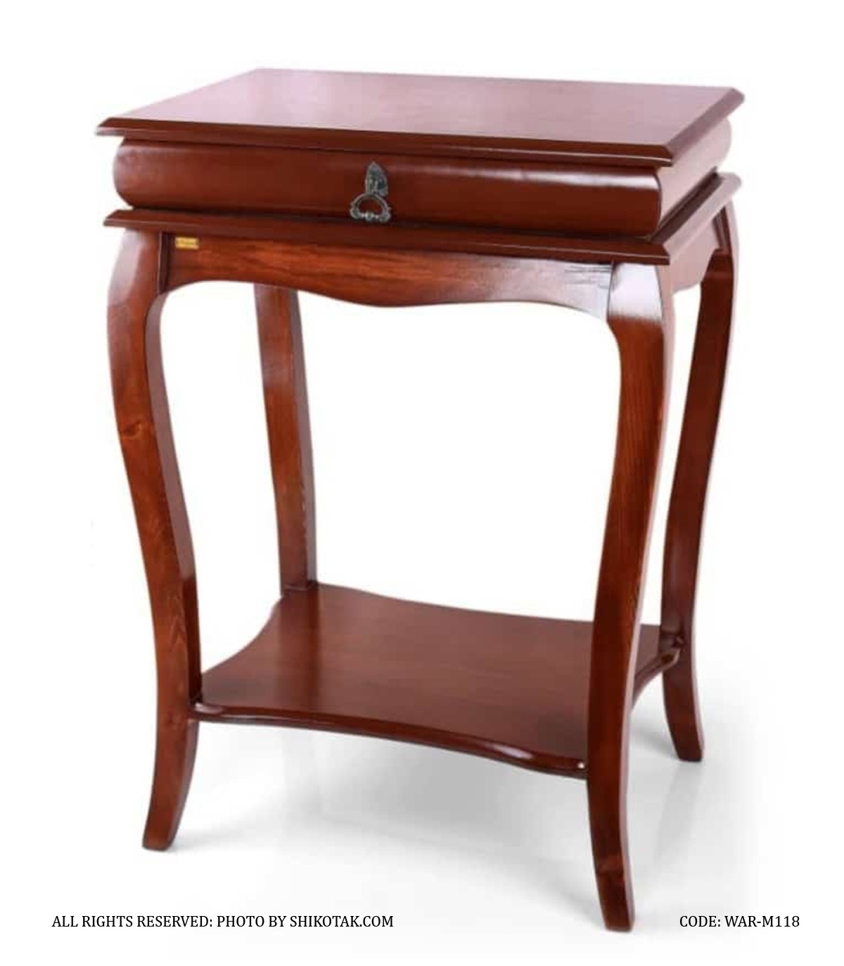 میز زیر تلفنی  کلاسیک چوبی مدل 118