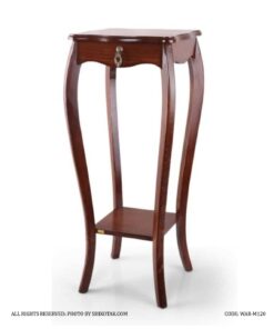 میز تلفن و میز آباژور چوبی تک کشو مدل 120