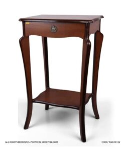 میز تلفن چوبی کلاسیک تک کشو مدل 122