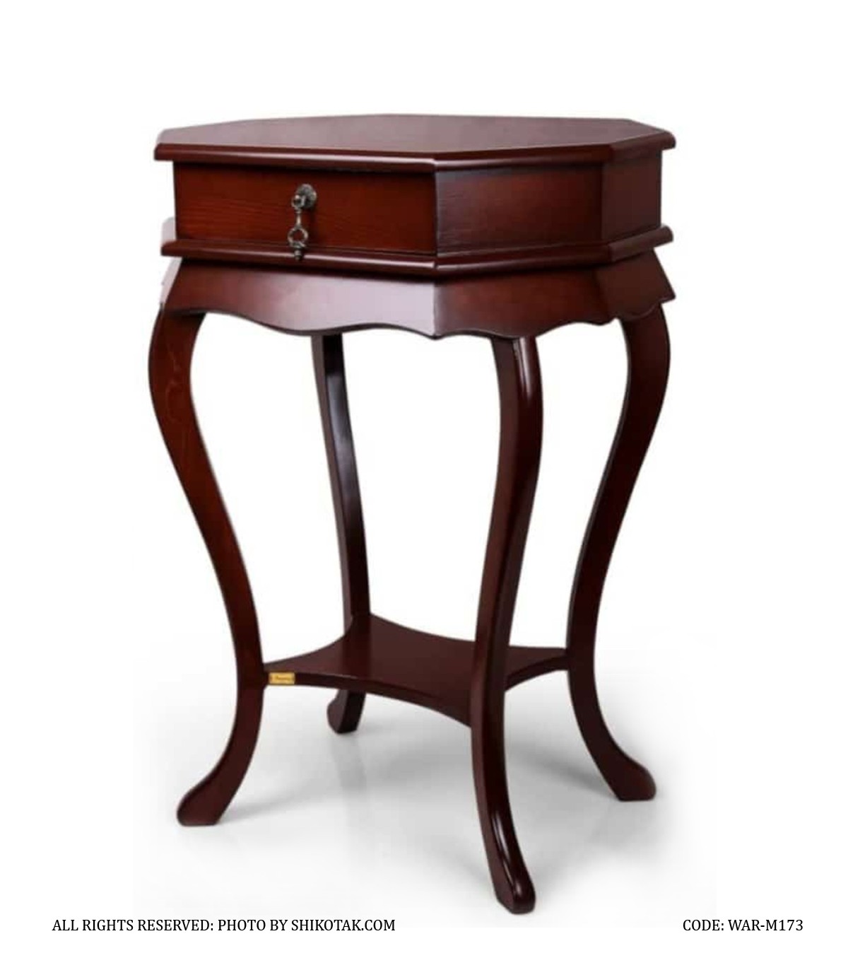 میز گرام چوبی هشت ضلعی مدل 173