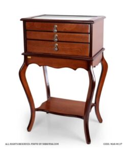 میز کنسول قاشق و چنگال کنار سالنی چوبی سه کشو مدل 137