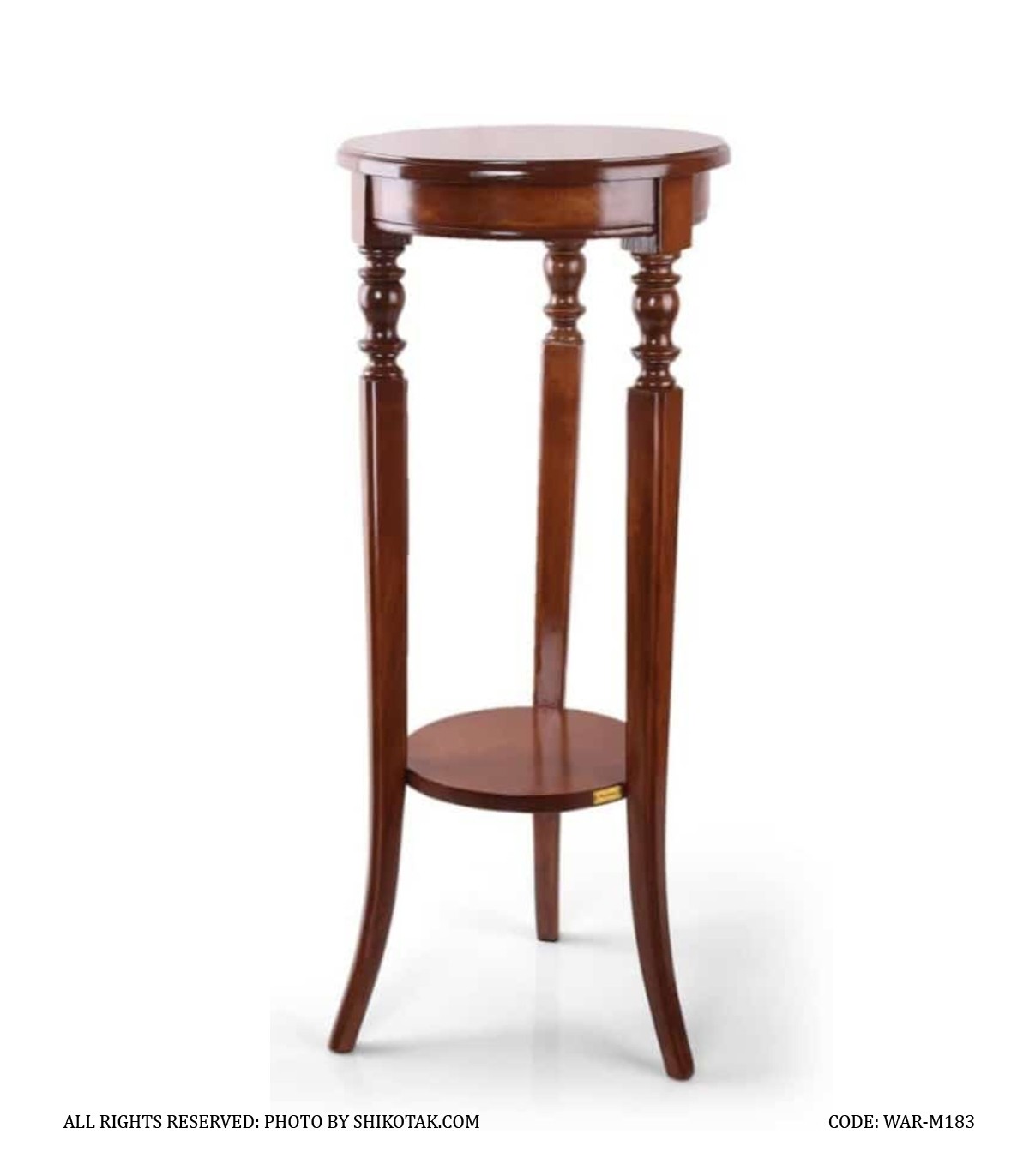 میز آباژور چوبی مدرن  هشت ضلعی مدل 183