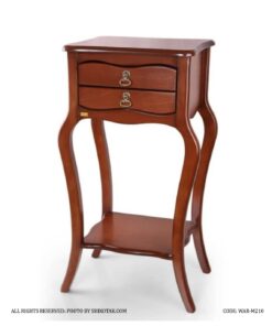 میز تلفن مدرن چوبی دو کشو مدل 210