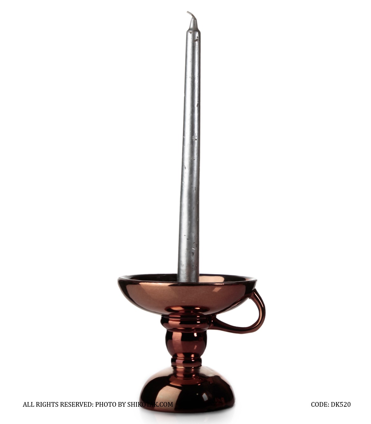 جاشمعی سرامیکی پایه کوتاه مسی