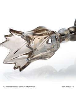 جاشمعی پایه برنزی کریستالی طرح لاله عباسی