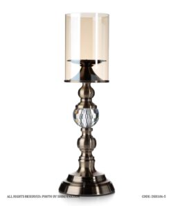 جاشمعی پایه برنزی کریستالی