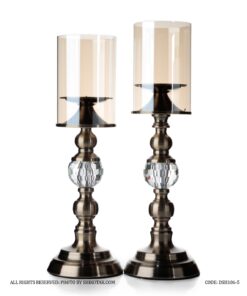 جاشمعی پایه برنزی کریستالی