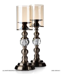 جاشمعی پایه برنزی کریستالی