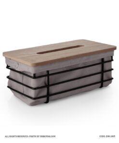 ست سطل و دستمال فلزی گرد مدل آنیسا