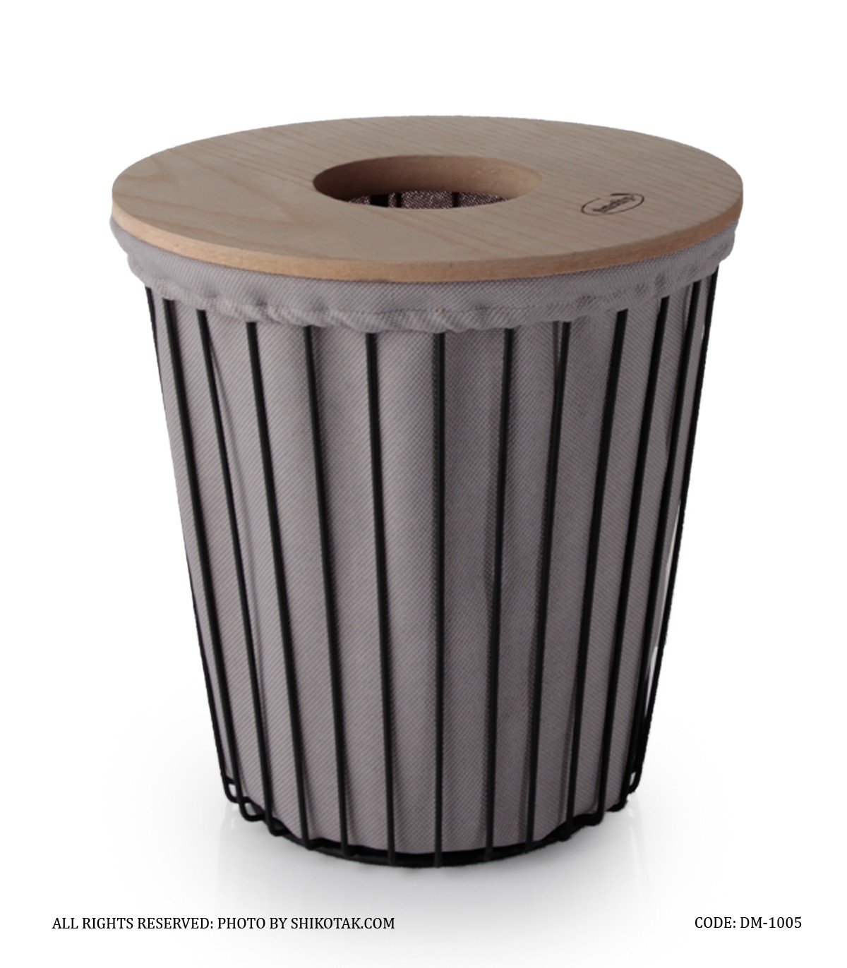 ست سطل و دستمال فلزی گرد مدل آنیسا