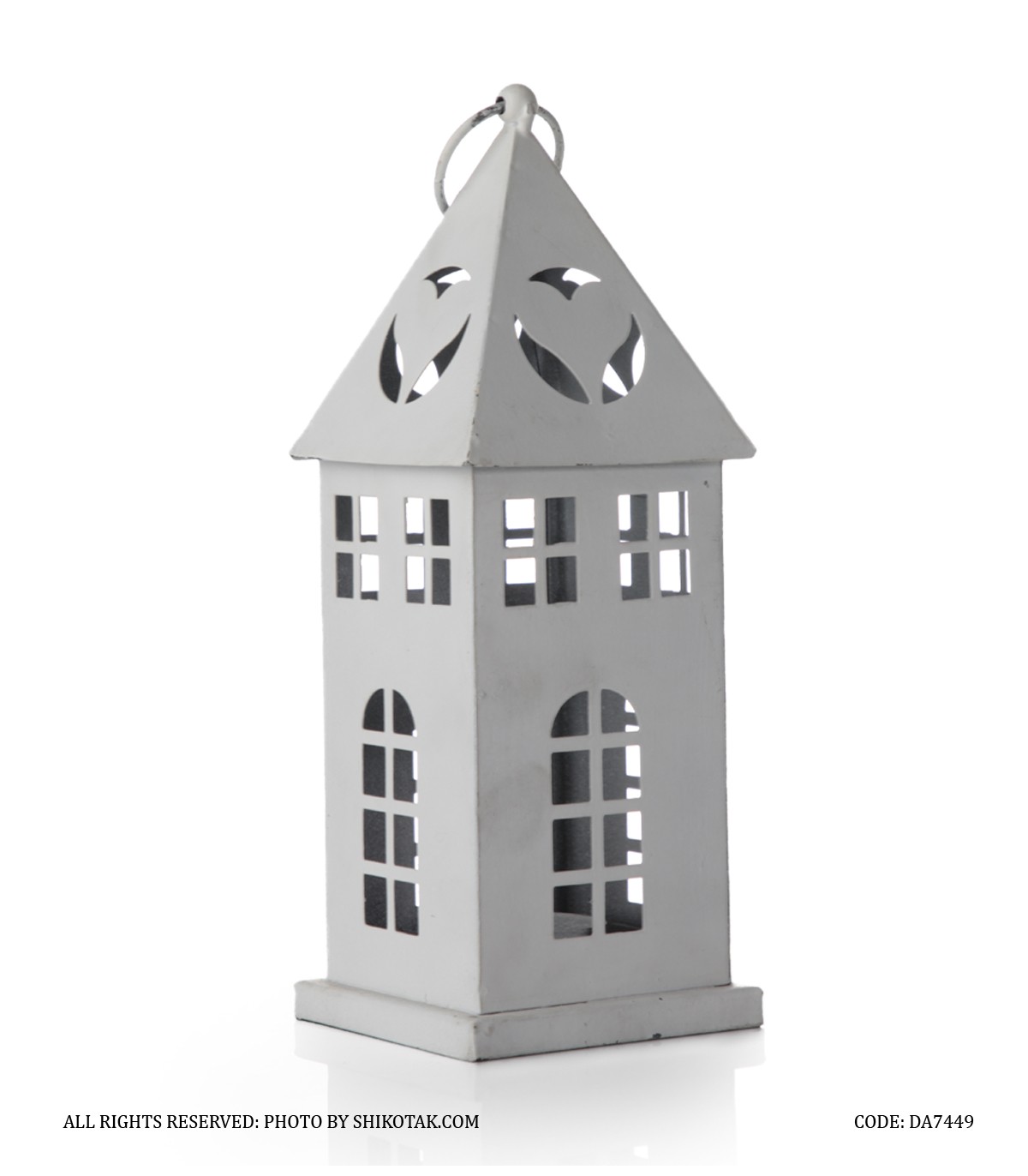 فانوس فلزی تزئینی طرح خانه