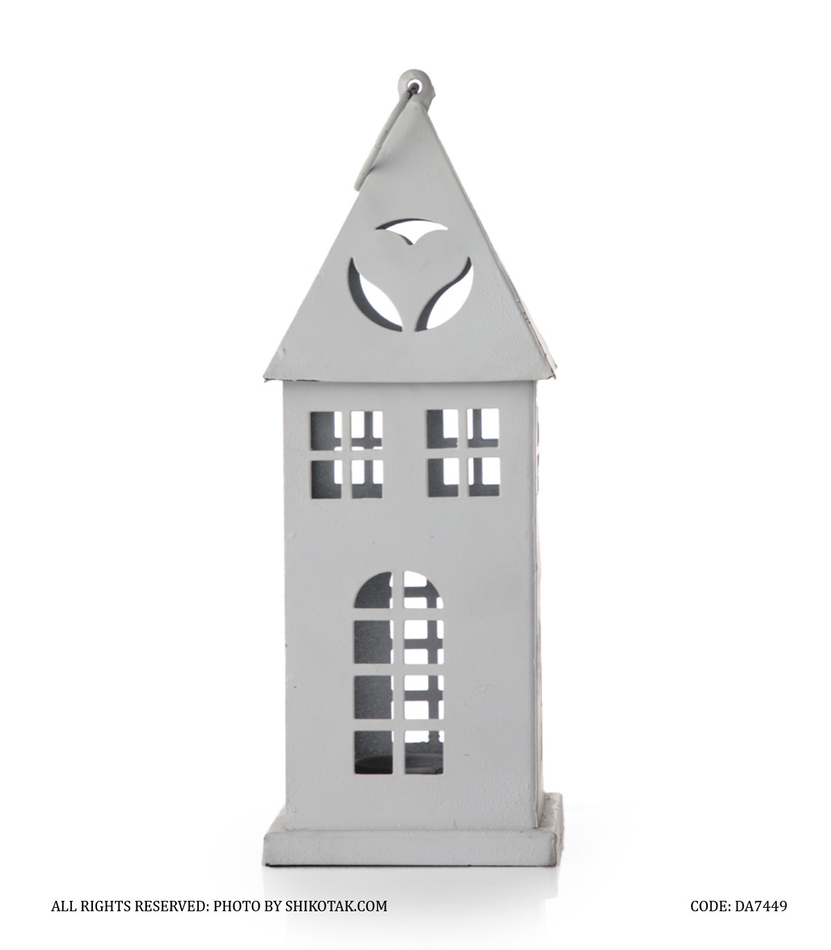 فانوس فلزی تزئینی طرح خانه