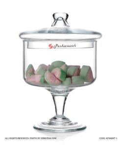 کندی باکس شیشه ای پایه دار مدل ماندانا