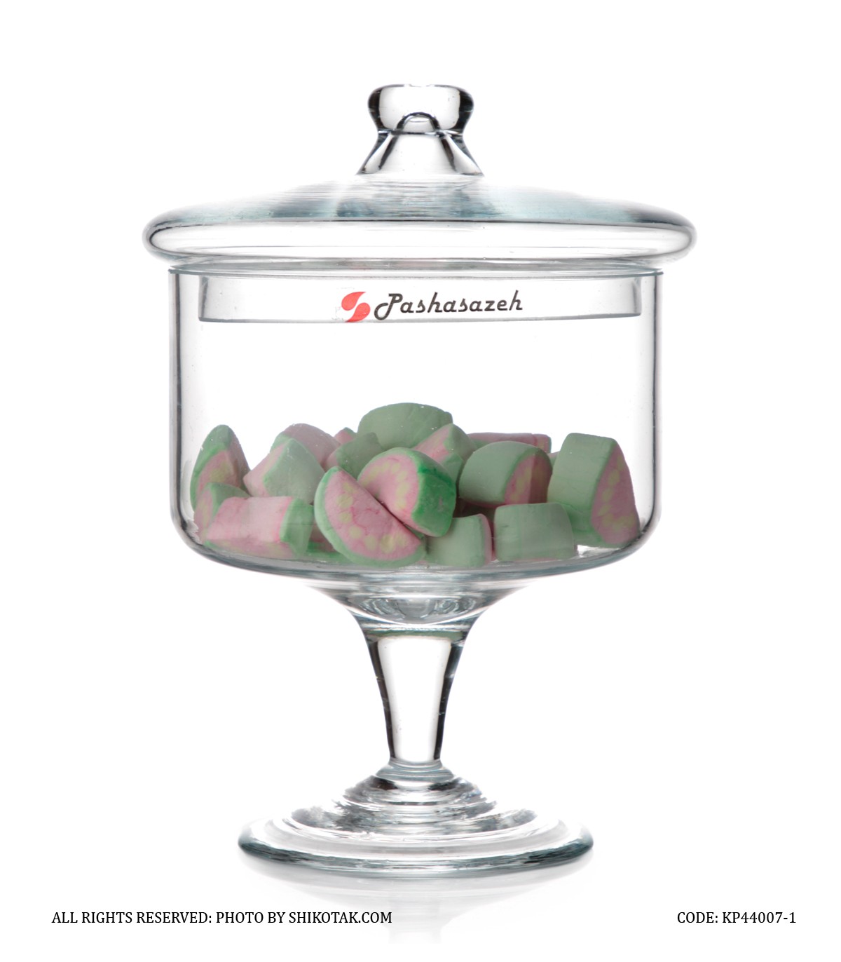 کندی باکس شیشه ای پایه دار مدل ماندانا