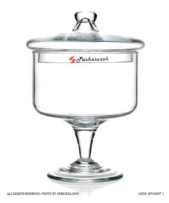 کندی باکس شیشه ای پایه دار مدل ماندانا