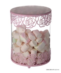 ست کندی باکس شیشه ای صورتی Sweet Home