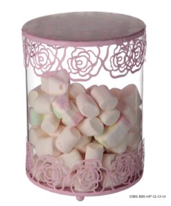 ست کندی باکس شیشه ای صورتی Sweet Home