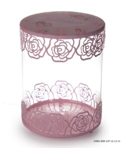 ست کندی باکس شیشه ای صورتی Sweet Home