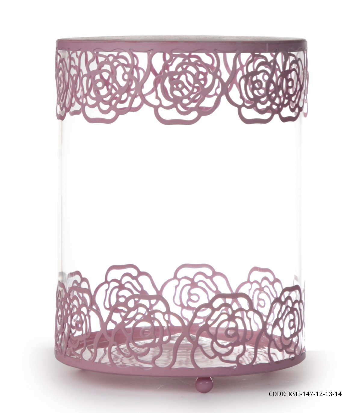 ست کندی باکس شیشه ای صورتی Sweet Home