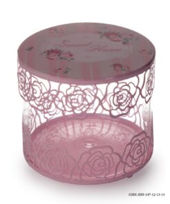 ست کندی باکس شیشه ای صورتی Sweet Home