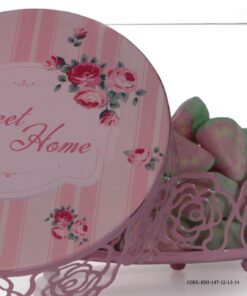 ست کندی باکس شیشه ای صورتی Sweet Home
