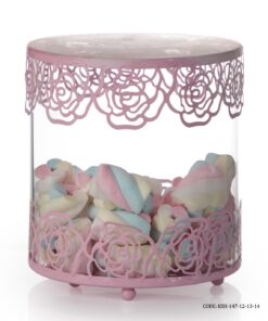 ست کندی باکس شیشه ای صورتی Sweet Home