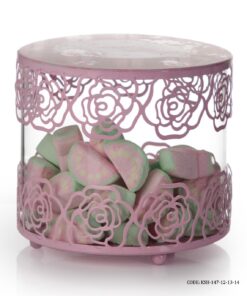 ست کندی باکس شیشه ای صورتی Sweet Home