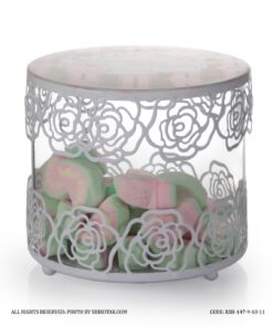 کندی باکس سفید لبه توری مدل Sweet Home