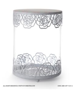 کندی باکس سفید لبه توری مدل Sweet Home