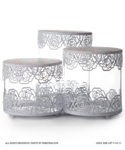 کندی باکس سفید لبه توری مدل Sweet Home