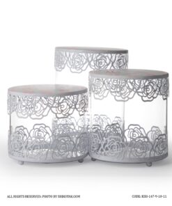 کندی باکس سفید لبه توری مدل Sweet Home