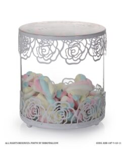 کندی باکس سفید لبه توری مدل Sweet Home