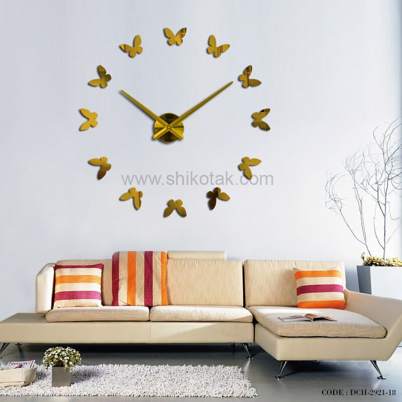 ساعت فانتزی طرح پروانه