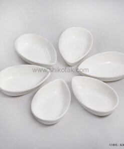 کاسه سرامیکی سفید طرح اشک