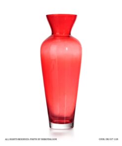 گلدان شیشه ای بدون پایه مدل قرمز