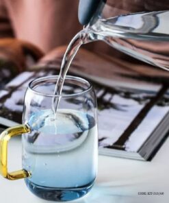 پارچ و لیوان پیرکس رنگی ترک مدل آیوان