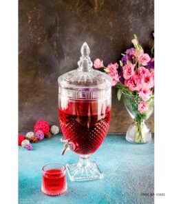 کلمن شیشه ای شفاف 5 لیتری مدل لانگ